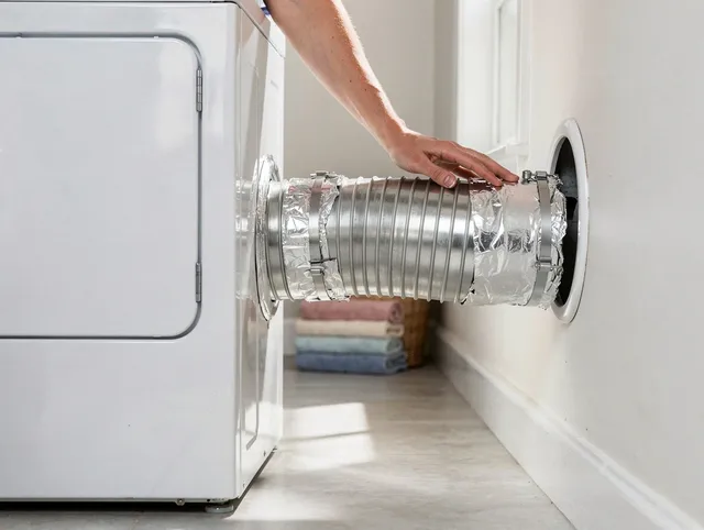 Professional dryer vent hose installation by Rosemead Dryer Vent Cleaning in Rosemead